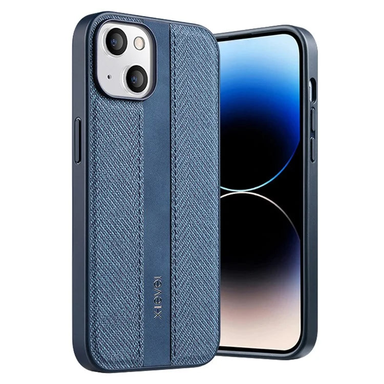 X-LEVEL For iPhone 13 Case Cloth Texture Leather+TPU Protective Cover