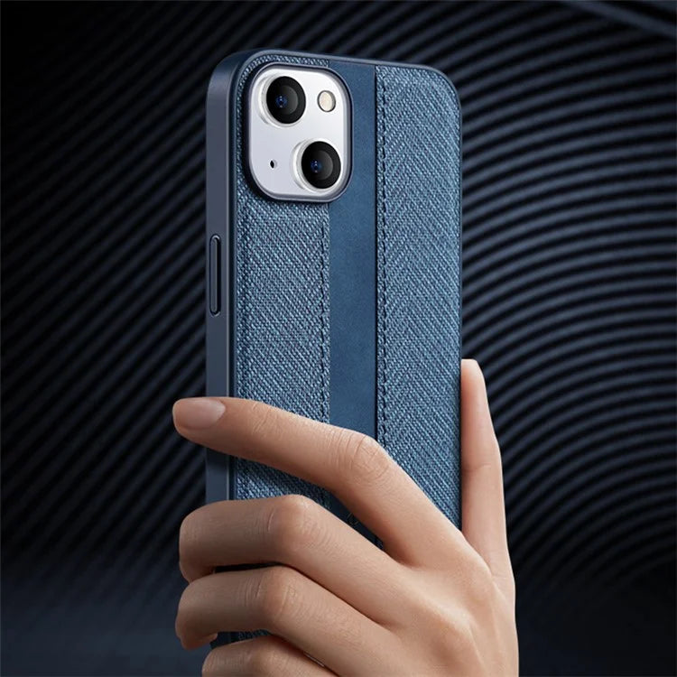 X-LEVEL For iPhone 13 Case Cloth Texture Leather+TPU Protective Cover