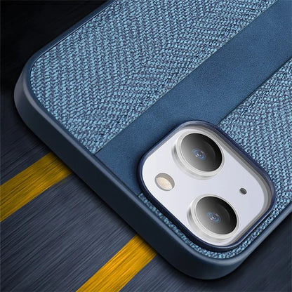 X-LEVEL For iPhone 13 Case Cloth Texture Leather+TPU Protective Cover