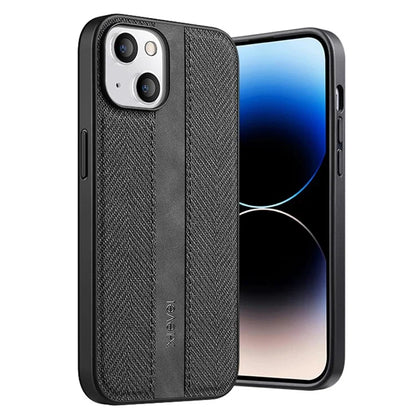 X-LEVEL For iPhone 13 Case Cloth Texture Leather+TPU Protective Cover