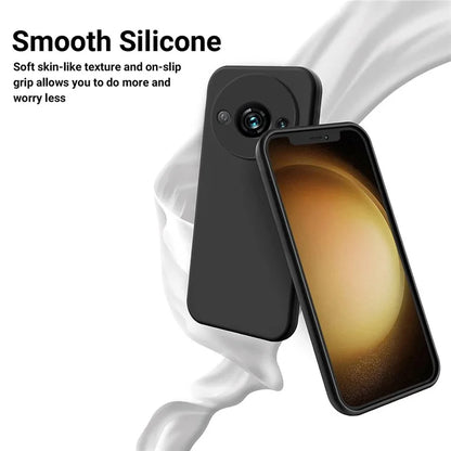 For Xiaomi Redmi A3x 4G Case Liquid Silicone Phone Cover with Wrist Strap