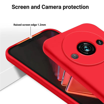 For Xiaomi Redmi A3x 4G Case Liquid Silicone Phone Cover with Wrist Strap