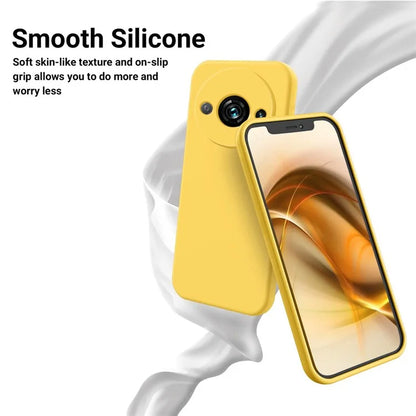 For Xiaomi Redmi A3x 4G Case Liquid Silicone Phone Cover with Wrist Strap