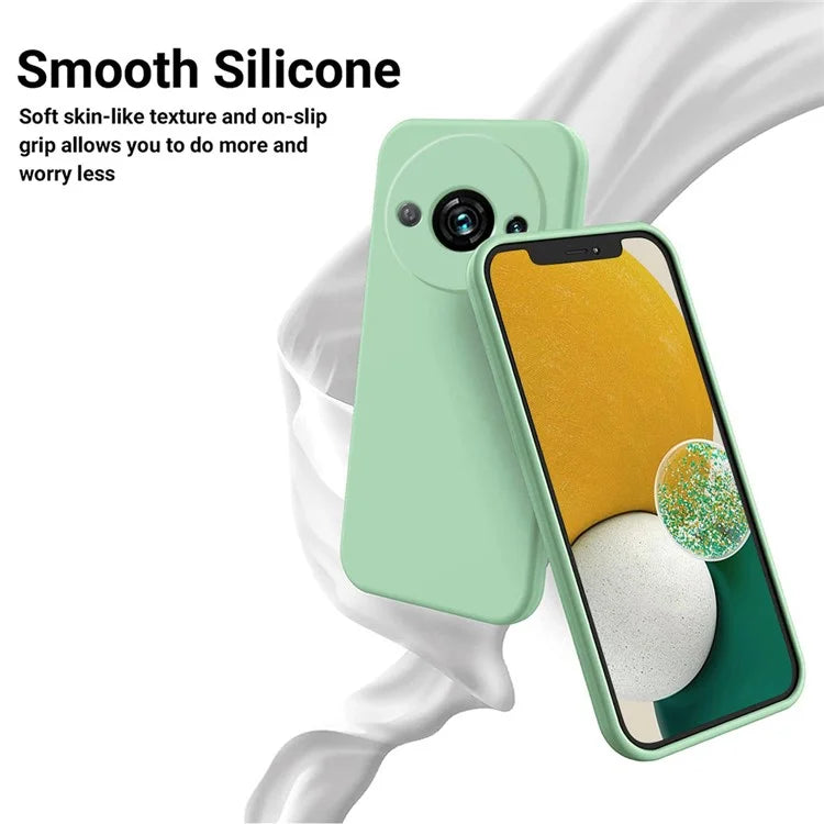 For Xiaomi Redmi A3x 4G Case Liquid Silicone Phone Cover with Wrist Strap