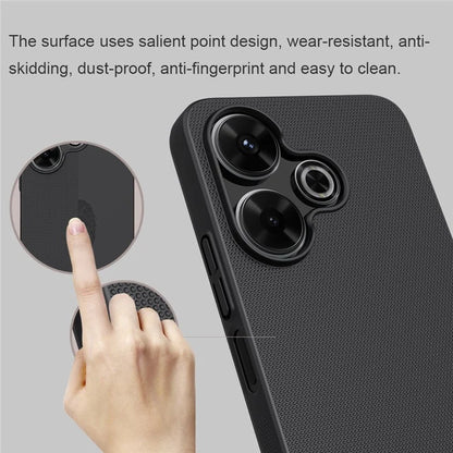 NILLKIN Frosted Shield Phone Case for Xiaomi Redmi 13 5G / 13 4G / Note 13R 5G / Poco M6 4G Hard PC Back Cover
