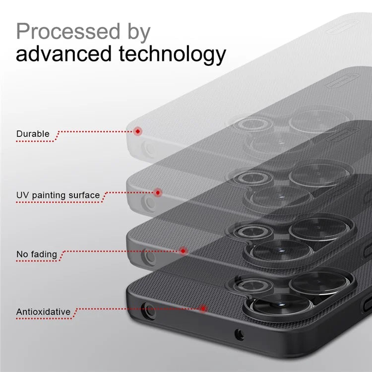 NILLKIN Frosted Shield Phone Case for Xiaomi Redmi 13 5G / 13 4G / Note 13R 5G / Poco M6 4G Hard PC Back Cover