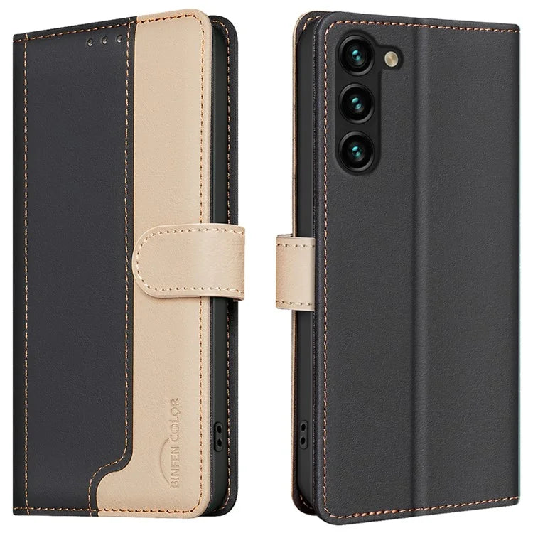 BINFEN COLOR BF33 For Samsung Galaxy S23+ Case Folio Flip Leather Cover RFID Blocking