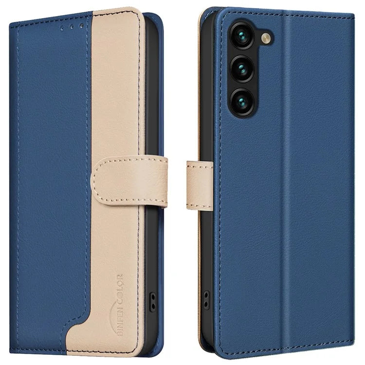 BINFEN COLOR BF33 For Samsung Galaxy S23+ Case Folio Flip Leather Cover RFID Blocking