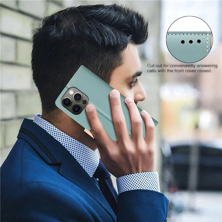 BINFEN COLOR BF33 For iPhone 12 Pro Max Case RFID Blocking Dual Color Phone Leather Cover