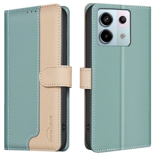 BINFEN COLOR BF33 For Xiaomi Poco X6 5G / Redmi Note 13 Pro 5G Case Leather Stand Phone Cover