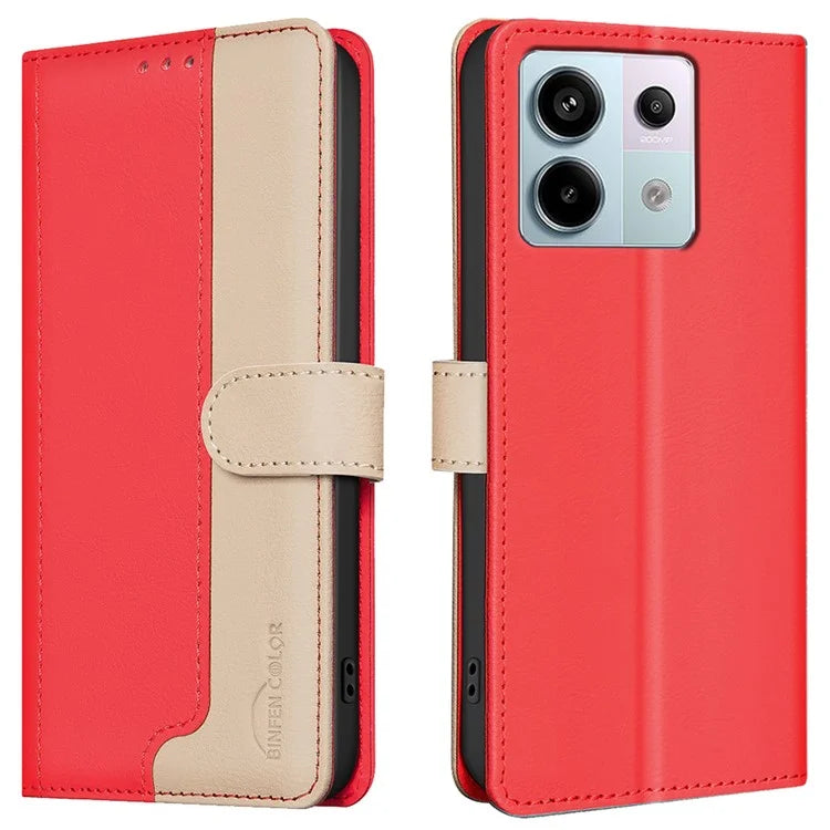 BINFEN COLOR BF33 For Xiaomi Poco X6 5G / Redmi Note 13 Pro 5G Case Leather Stand Phone Cover
