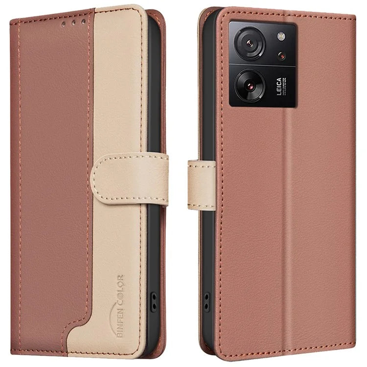 BINFEN COLOR BF33 For Xiaomi 13T / 13T Pro / Redmi K60 Ultra Leather Case Phone Wallet Cover