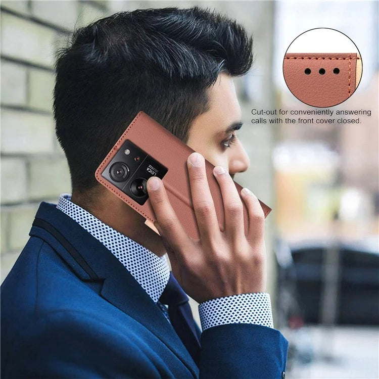 BINFEN COLOR BF33 For Xiaomi 13T / 13T Pro / Redmi K60 Ultra Leather Case Phone Wallet Cover