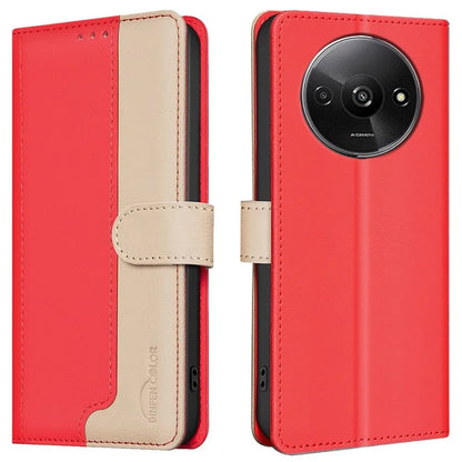 BINFEN COLOR BF33 For Xiaomi Poco C61 4G / Redmi A3 4G Leather Phone Case RFID Blocking