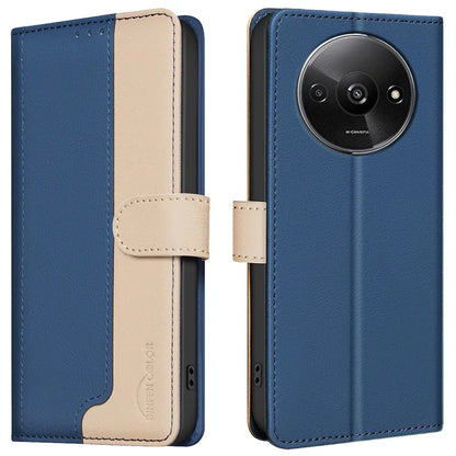 BINFEN COLOR BF33 For Xiaomi Poco C61 4G / Redmi A3 4G Leather Phone Case RFID Blocking