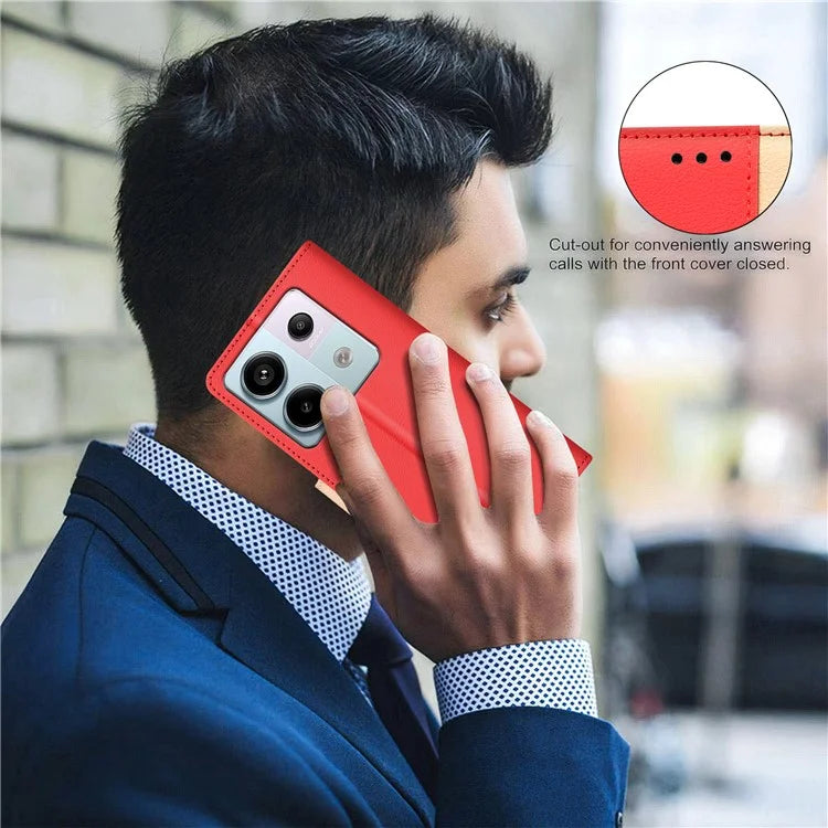 BINFEN COLOR BF33 For Xiaomi Redmi Note 13 Pro 4G / Poco M6 Pro 4G Leather Wallet Phone Case