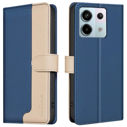 BINFEN COLOR BF33 For Xiaomi Redmi Note 13 Pro 4G / Poco M6 Pro 4G Leather Wallet Phone Case