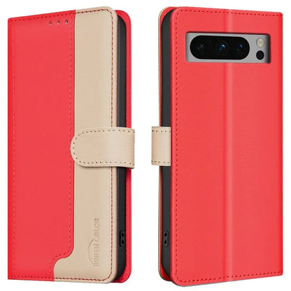 BINFEN COLOR BF33 For Google Pixel 8 Pro Wallet Case PU Leather RFID Blocking Phone Cover