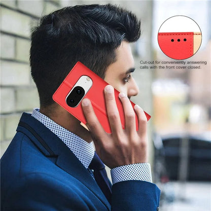 BINFEN COLOR BF33 For Google Pixel 8 Case RFID Blocking Leather Cover Splicing Color