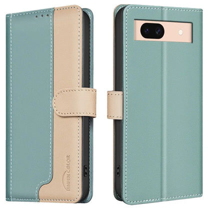 BINFEN COLOR BF33 For Google Pixel 8a Case RFID Blocking PU Leather Flip Phone Cover