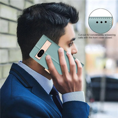 BINFEN COLOR BF33 For Google Pixel 8a Case RFID Blocking PU Leather Flip Phone Cover