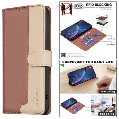 BINFEN COLOR BF33 For Google Pixel 8a Case RFID Blocking PU Leather Flip Phone Cover