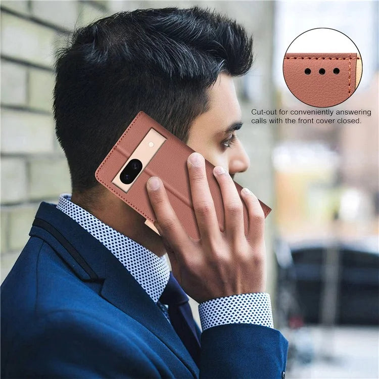 BINFEN COLOR BF33 For Google Pixel 8a Case RFID Blocking PU Leather Flip Phone Cover