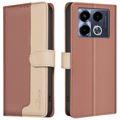 BINFEN COLOR BF33 For Infinix Note 40 Case RFID Blocking Leather Phone Cover Wallet