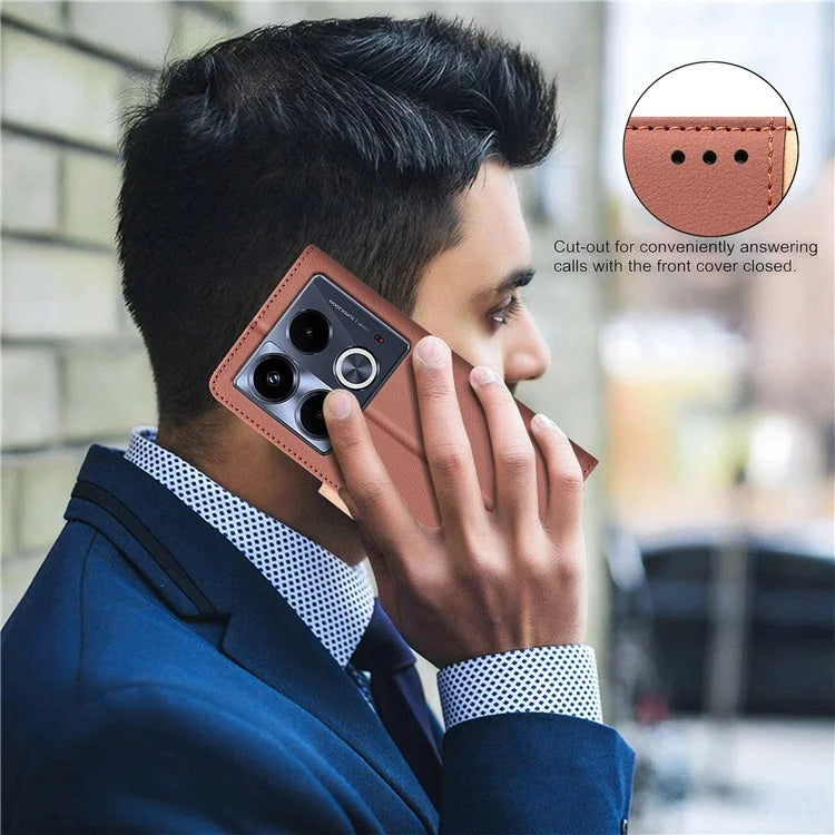 BINFEN COLOR BF33 For Infinix Note 40 Case RFID Blocking Leather Phone Cover Wallet