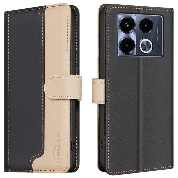 BINFEN COLOR BF33 For Infinix Note 40 Case RFID Blocking Leather Phone Cover Wallet