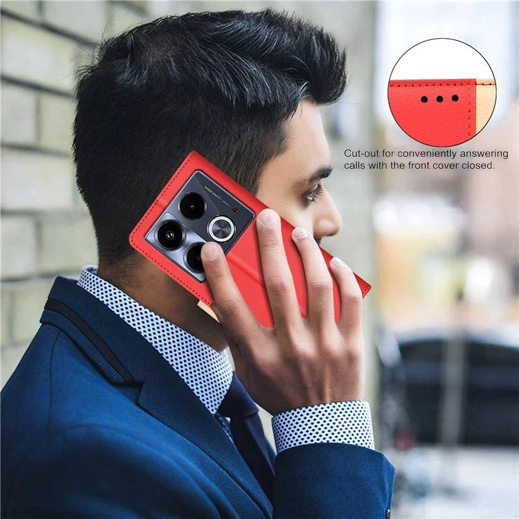 BINFEN COLOR BF33 For Infinix Note 40 Case RFID Blocking Leather Phone Cover Wallet