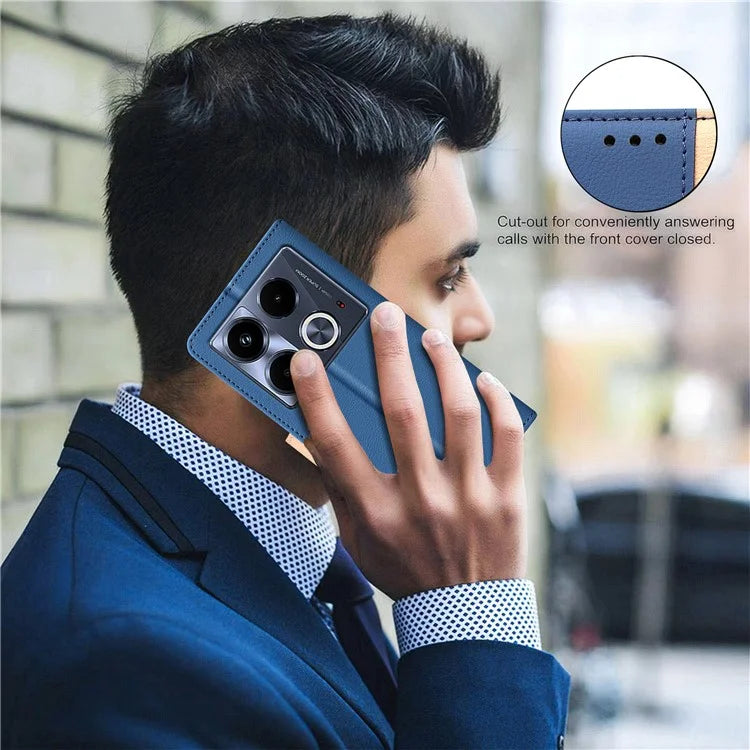 BINFEN COLOR BF33 For Infinix Note 40 Case RFID Blocking Leather Phone Cover Wallet