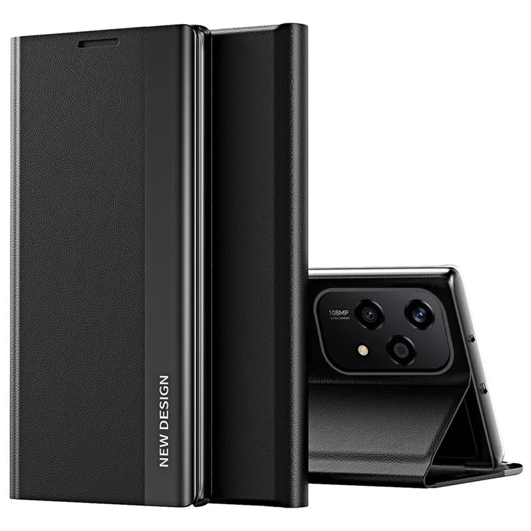 For Honor 200 Lite Case Anti-Drop Leather Phone Cover with Stand