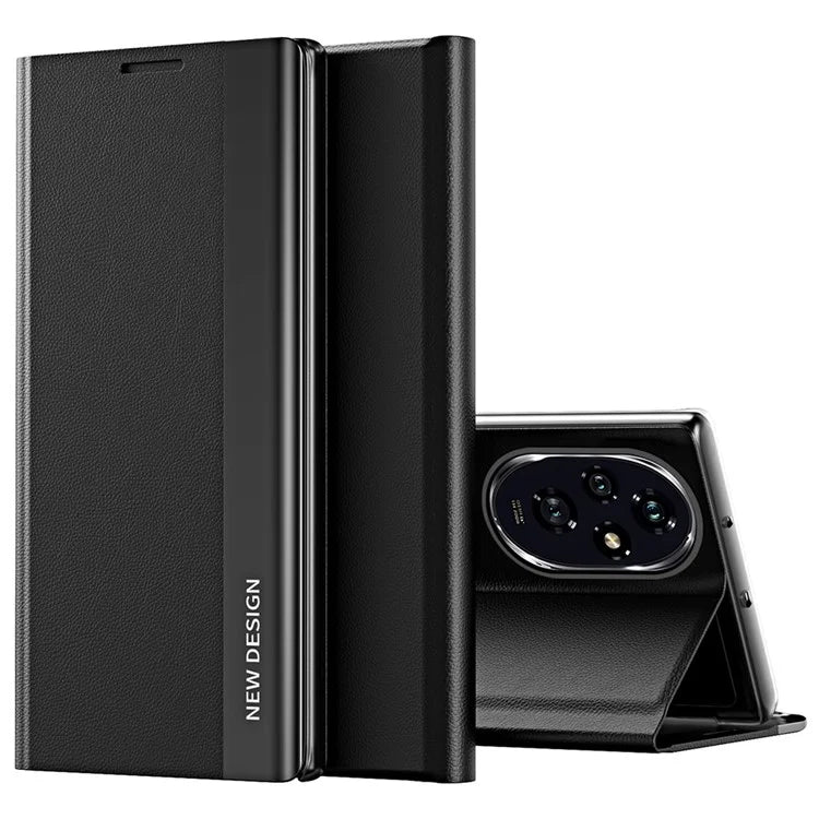 For Honor 200 Pro 5G Case Folding Stand PU Leather Protective Phone Cover
