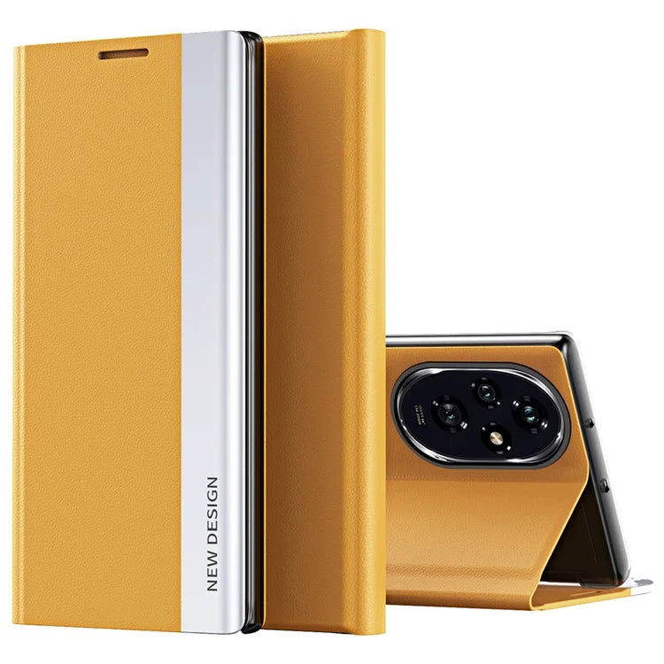 For Honor 200 5G Case PU Leather Electroplating Phone Cover Stand View