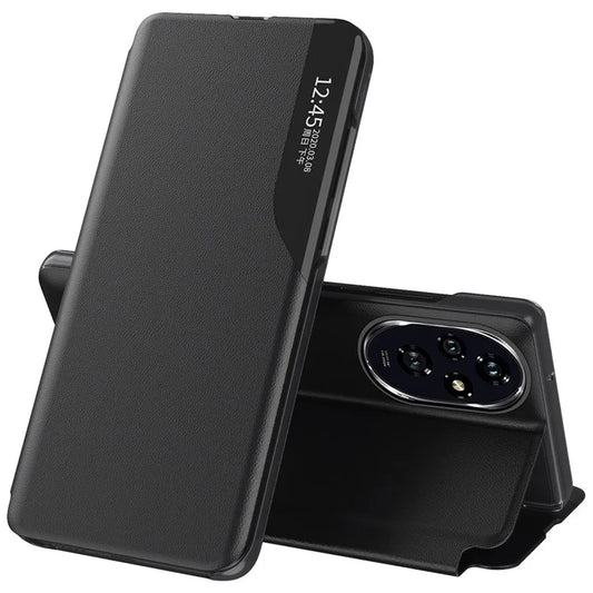 For Honor 200 Pro 5G Case PU Leather Phone Cover with View Window Stand View
