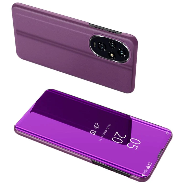 For Honor 200 Pro 5G Case View Window PU Leather Stand Phone Cover