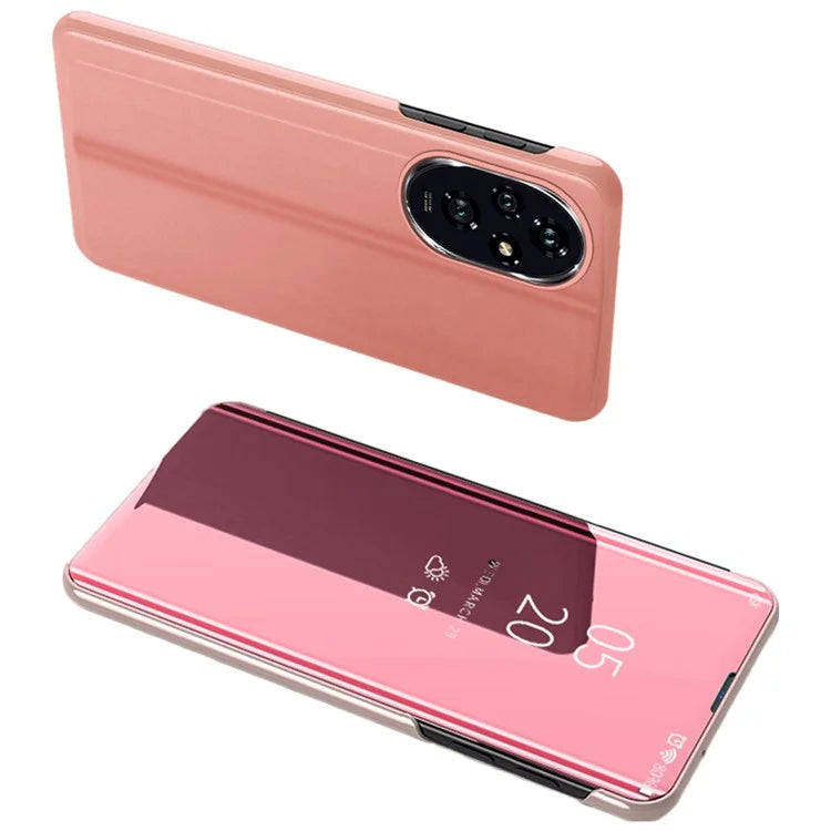 For Honor 200 Pro 5G Case View Window PU Leather Stand Phone Cover