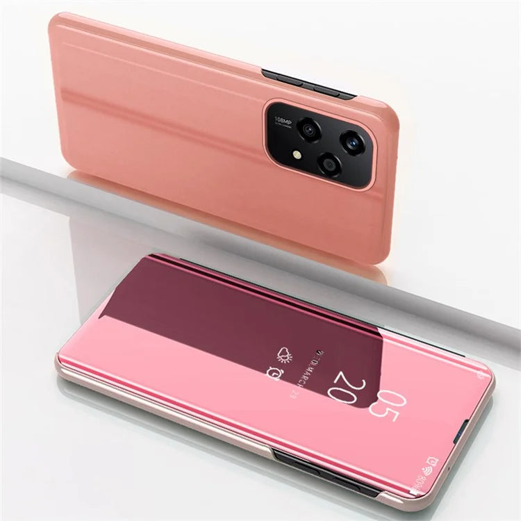 For Honor 200 Lite Case View Window Stand Leather Flip Phone Cover