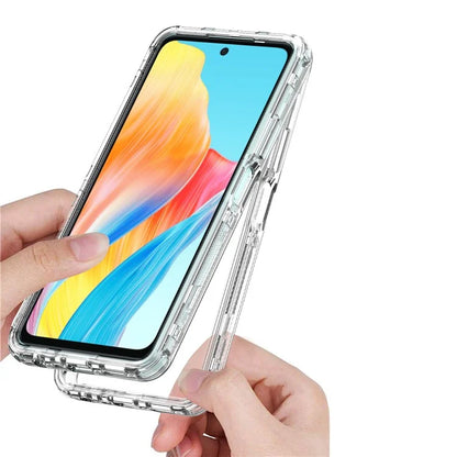 For Oppo A58 4G Case Acrylic+TPU High Transparency Phone Cover