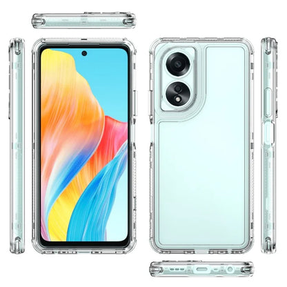 For Oppo A58 4G Case Acrylic+TPU High Transparency Phone Cover