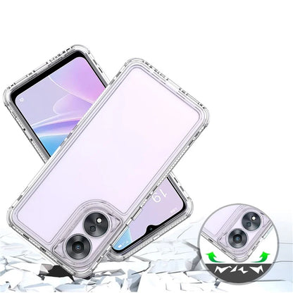 For Oppo A78 4G Case Drop-proof Clear Acrylic+TPU Phone Cover
