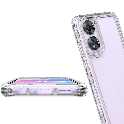 For Oppo A78 4G Case Drop-proof Clear Acrylic+TPU Phone Cover