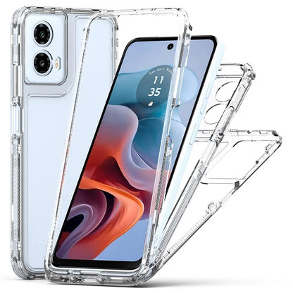For Motorola Moto G45 5G / G34 5G Case 3-in-1 Acrylic+TPU Protective Phone Cover