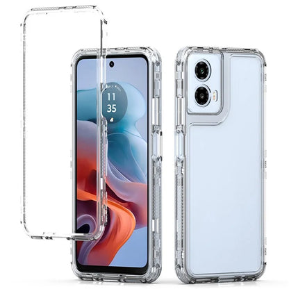 For Motorola Moto G45 5G / G34 5G Case 3-in-1 Acrylic+TPU Protective Phone Cover