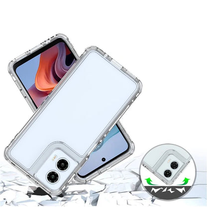 For Motorola Moto G45 5G / G34 5G Case 3-in-1 Acrylic+TPU Protective Phone Cover
