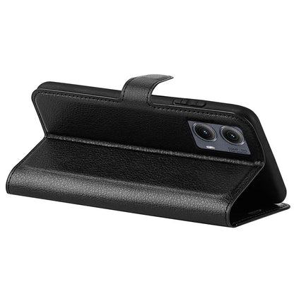 For Motorola Edge (2024) 5G Wallet Case Litchi Texture Leather Phone Cover