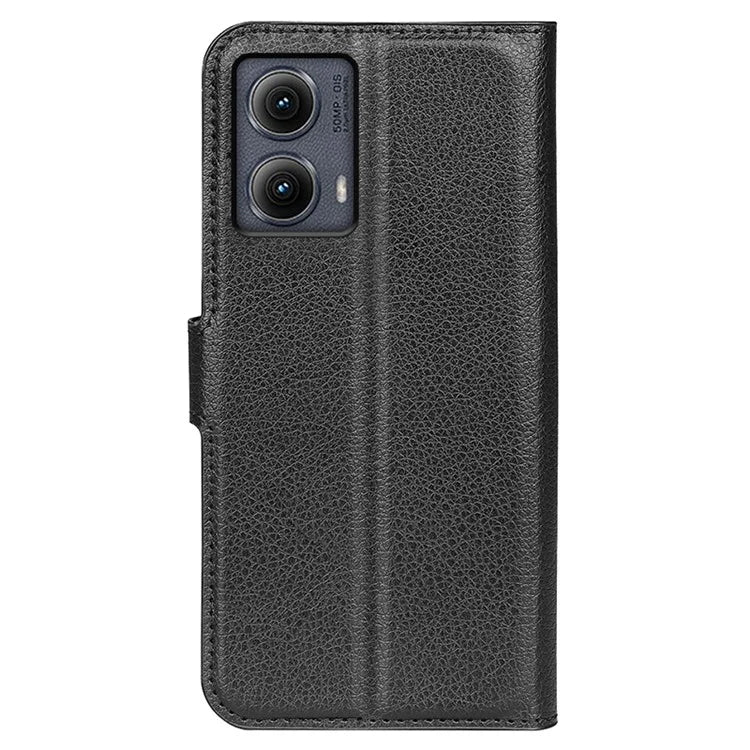 For Motorola Edge (2024) 5G Wallet Case Litchi Texture Leather Phone Cover
