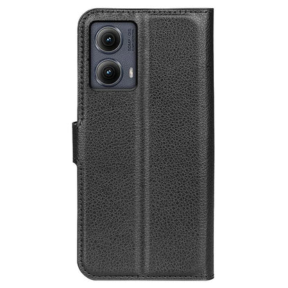 For Motorola Edge (2024) 5G Wallet Case Litchi Texture Leather Phone Cover