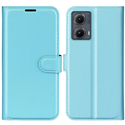 For Motorola Edge (2024) 5G Wallet Case Litchi Texture Leather Phone Cover